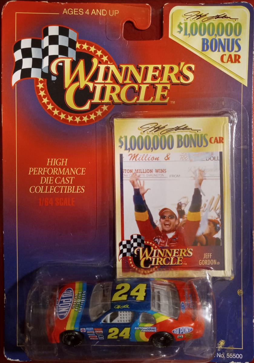 1997 Jeff Gordon NASCAR Diecast 24 Million Dollar Date CWC 1:64 Winners Circle 1