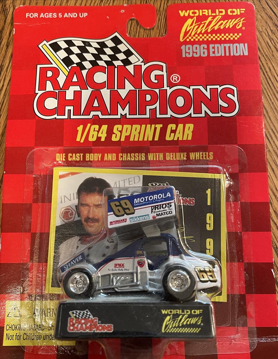 1996 Brent Kaeding WOO World Outlaws Dirt Diecast 69 Brix Sports Motorola Sprint Car 1:64 Racing Champions 1996 Edition 1