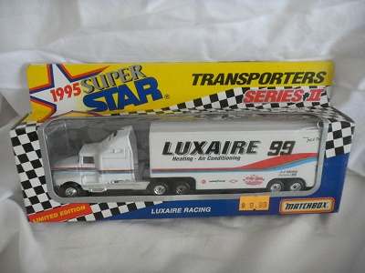 1995 Phil Parsons NASCAR Diecast 99 Luxaire Hauler Transporter 1:87 Matchbox Super Star 1