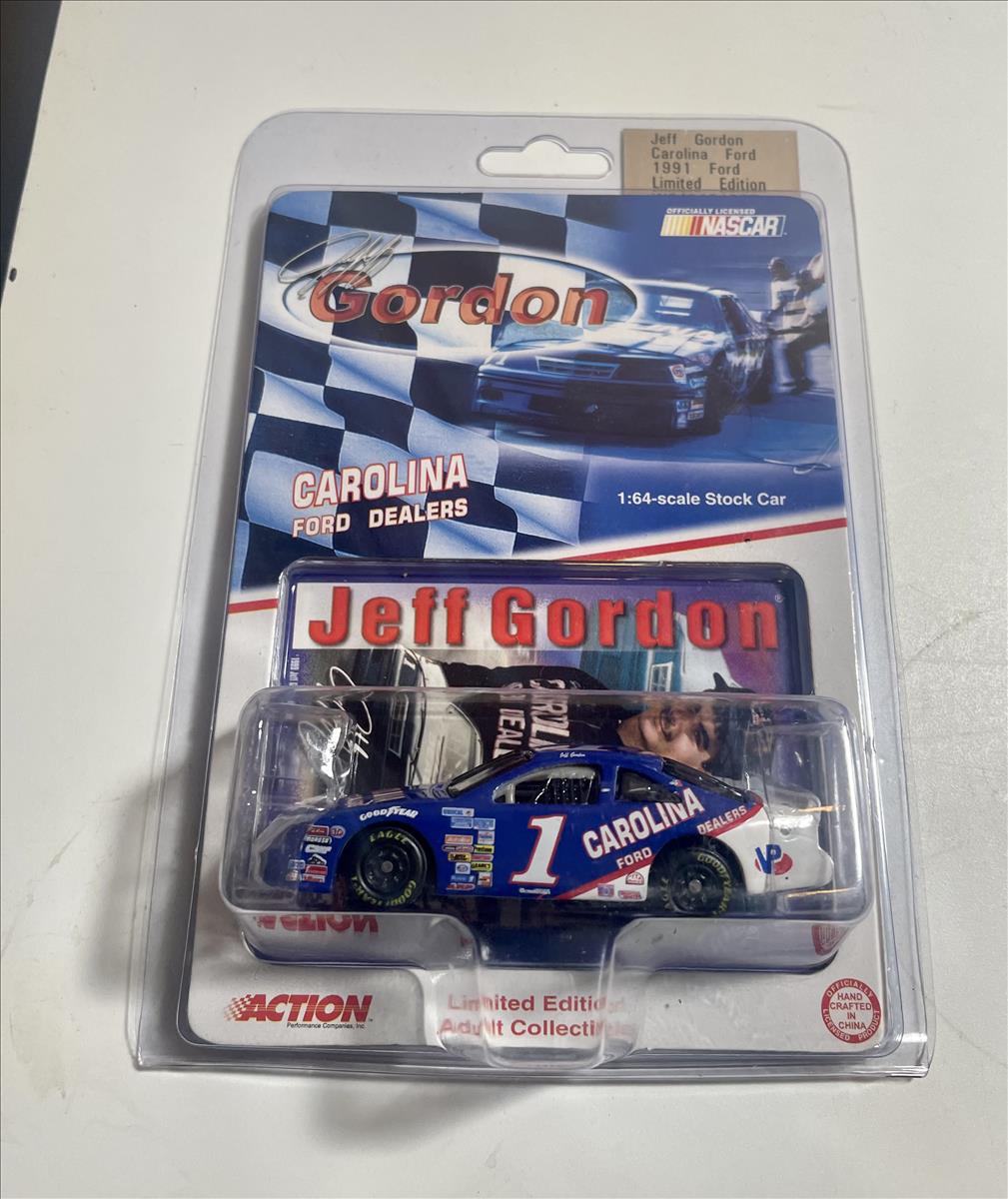 1999 Jeff Gordon NASCAR Diecast 1 Carolina Ford Dealers 1991 CWC 1:64 Action ARC 1