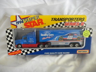 1994 Lake Speed NASCAR Diecast 15 Quality Care Hauler Transporter 1:87 Matchbox Super Star 1