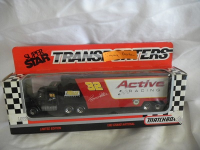 1993 Jimmy Horton NASCAR Diecast 32 Active Racing Hauler Transporter 1:87 Matchbox Super Star 1