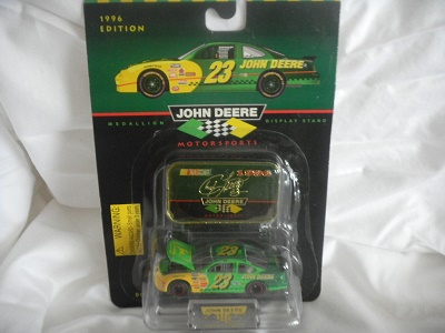 1996 Chad Little NASCAR Diecast 23 John Deere CWC 1:64 Racing Champions Premier 1