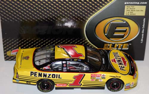 2002 Steve Park NASCAR Diecast 1 Pennzoil CWC 1:24 Action RCCA Elite 1