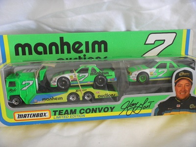 1994 Harry Gant NASCAR Diecast 7 Manheim Auctions Hauler Transporter 1:64 Matchbox Team Convoy 1