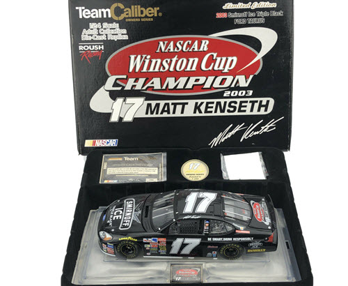 17 Matt Kenseth Diecast 2003 Smirnoff Ice Triple Black Nextel Cup Champ Champion CWC 1:24 Team Caliber Owners 1
