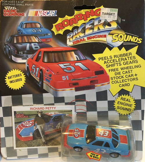 1991 Richard Petty NASCAR Diecast STP CWC 1:64 Racing Champions Roaring Racers Silver Wheels 1
