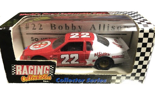 1992 Bobby Allison NASCAR Diecast 22 Allison Motorsports 1986 Action RCCA Collector Series Gold Wheels 1
