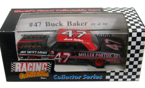 1992 Buck Baker NASCAR Diecast 47 Miller 1962 Pontiac CWC 1:64 Action RCCA Collector Series 1