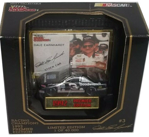 1992 Dale Earnhardt Sr NASCAR Diecast 3 GMGW GM Goodwrench CWC 1:64 RC Racing Champions Premier 1