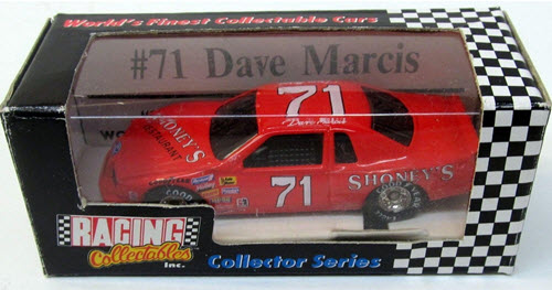 1992 Dave Marcis NASCAR Diecast 71 Shoneys CWC 1:64 Racing Champions Collector Series 1