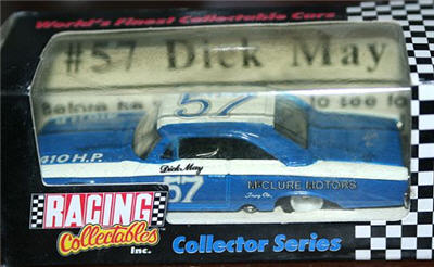 1992 Dick May NASCAR Diecast 57 McClure Motors 1963 Ford CWC 1:64 Action RCCA Collector Series 2