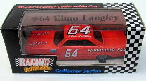1992 Elmo Langley NASCAR Diecast 64 Woodfield 1963 Ford CWC 1:64 Action RCCA Collector Series 1