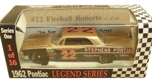 1992 Fireball Roberts NASCAR Deicast 22 Stephens Pontiac 1962 CWC 1:64 Action RCCA Legend Series 1