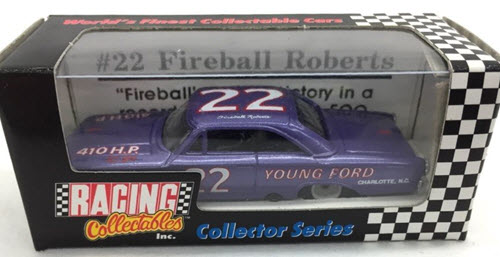 1992 Fireball Roberts NASCAR Deicast 22 Young Ford Purple 1963 CWC 1:64 Action RCCA Collector Series 1