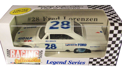 1992 Fred Lorenzen NASCAR Diecast 28 Lafayette Ford CWC 1:64 Action RCCA Legend Series 1