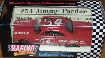 1992 Jimmy Pardue NASCAR Diecast 54 Scenic Motors 1963 CWC 1:64 Racing Champions Collector Series 1