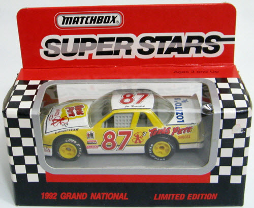 1992 Joe Nemechek NASCAR Diecast 87 Texas Pete Sauces CWC 1:64 Matchbox Super Stars 1