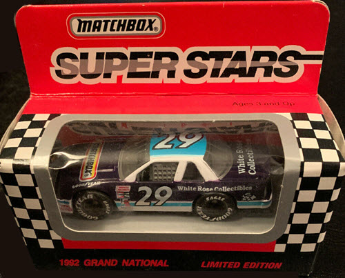 1992 NASCAR Diecast 29 White Rose Lumina CWC 1:64 Matchbox Super Stars 1