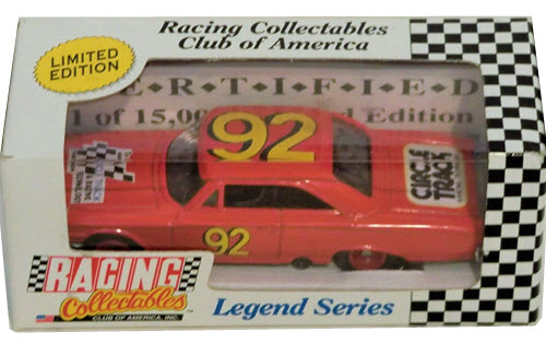 1992 NASCAR Diecast 92 Daytona Circle Track Promo CWC 1:64 Action RCCA Legend Series Box 1