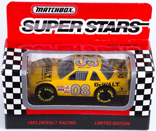 1993 Bobby Dotter NASCAR Diecast 08 DeWalt CWC 1:64 Matchbox Super Stars 1