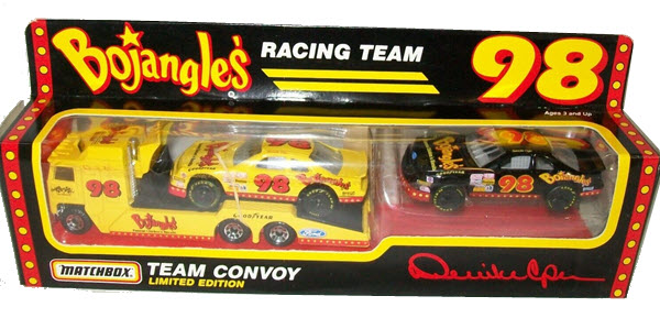 1993 Derrike Cope NASCAR Diecast 98 Bojangles Hauler Transporter 1:87 Matchbox Team Convoy 1