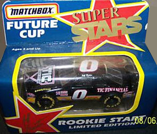 1993 Jeff Burton NASCAR Diecast 0 TIC Financial CWC 1:64 Matchbox Future Cup Stars Rookie Start 1