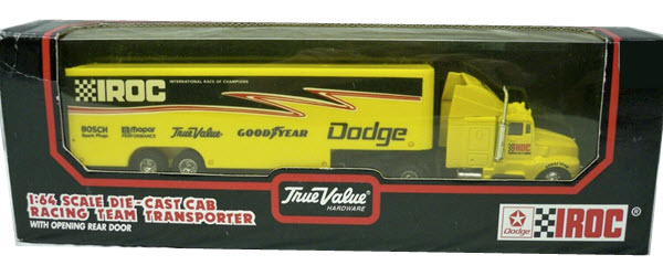 1993 NASCAR Diecast IROC Hauler Transporter 1:64 Racing Champions Yellow 1