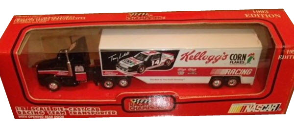 1993 Terry Labonte NASCAR Diecast 14 Kelloggs Corn Flakes Hauler Transporter 1:87 Racing Champions 1993 Edition 1