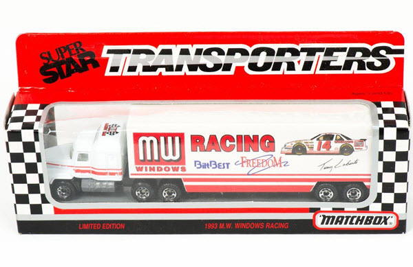1993 Terry Labonte NASCAR Diecast 14 MW Windows Hauler 1:87 Matchbox Super Star 1