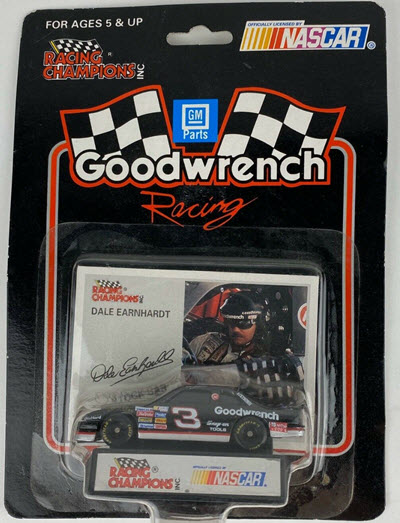 1994 Dale Earnhardt Sr NASCAR Diecast 3 GMGW GM Goodwrench CWC 1:64 RC Racing Champions Goodwrench Racing Promo Window Net 1