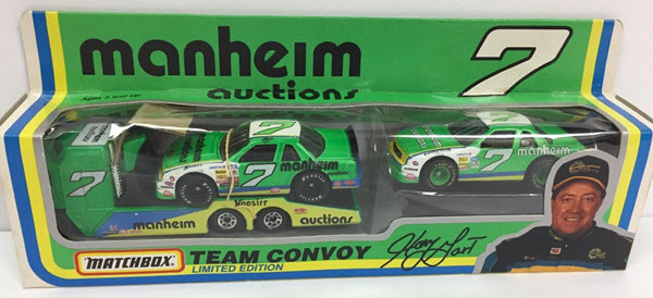 1994 Harry Gant NASCAR Diecast 7 Manheim Auctions Hauler Transporter 1:64 Matchbox Team Convoy 1