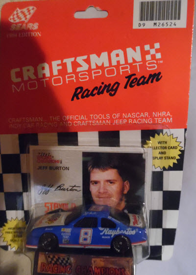 1994 Jeff Burton NASCAR Diecast 8 Raybestos CWC 1:64 Racing Champions Sears Craftsman 1