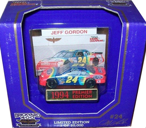 1994 Jeff Gordon NASCAR Diecast 24 DuPont Brickyard 400 CWC 1:64 Racing Champions Premier 1