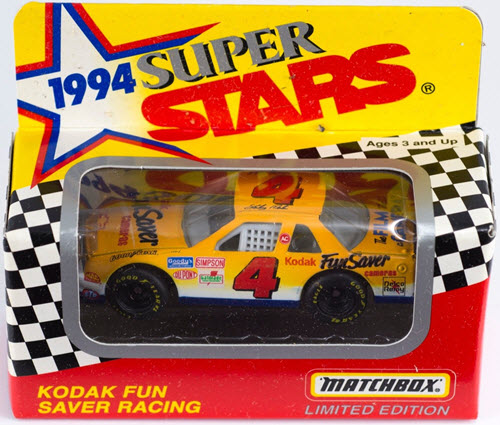 1994 Sterling Marlin NASCAR Diecast 4 Kodak Fun Saver CWC 1:64 Matchbox Super Stars 1