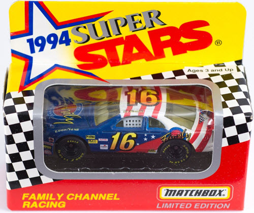 1994 Ted Musgrave NASCAR Diecast 16 Family Channel CWC 1:64 Matchbox Super Stars 1