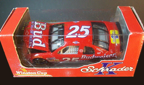 1995 Ken Schrader NASCAR Diecast 25 Bud Budweiser CWC 1:64 Action RCCA 1