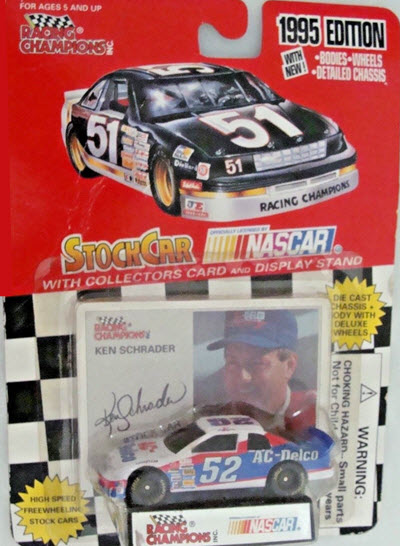 1995 Ken Schrader NASCAR Diecast 52 ACDelco AC Delco CWC 1:64 Racing Champions 1995 Edition 1