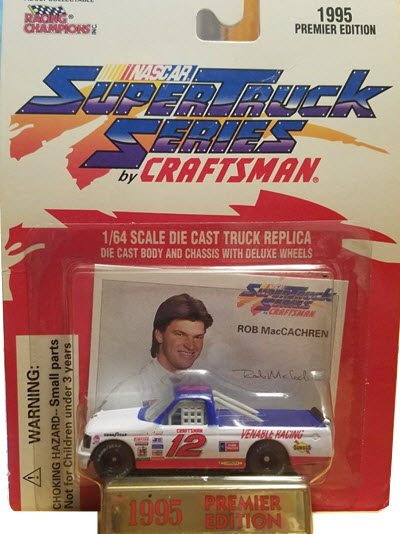 1995 Rob MacCachren NASCAR Diecast 12 Venable Racing Truck Supertruck CWC 1:64 Racing Champions Premier 1