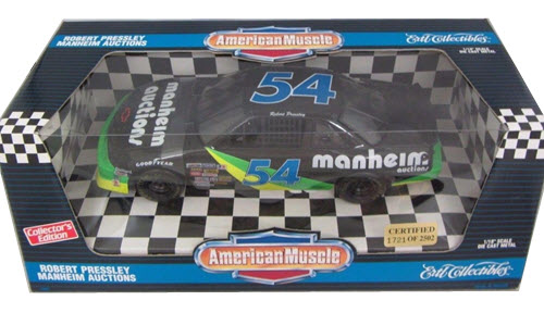 1995 Robert Pressley NASCAR Diecast 54 Manheim 1994 CWC 1:18 Ertl AMerican Racing Certified 1
