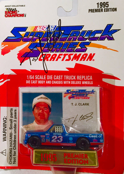1995 TJ Clark NASCAR Diecast 23 ASE Castrol Truck Supertruck 1:64 Racing Champions Premier 1