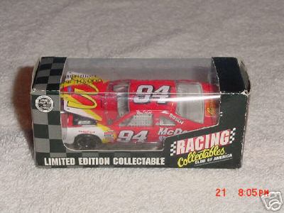 1996 Bill Elliott NASCAR Diecast 94 McDonalds CWC 1:64 Action RCCA Club Car 1