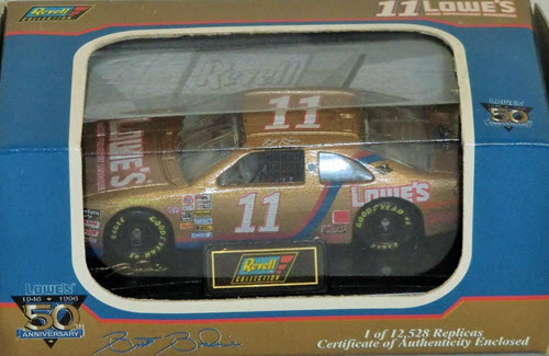 1996 Brett Bodine NASCAR Diecast 11 Lowes 50th Anniversdary CWC 1:64 Revell Collection 1