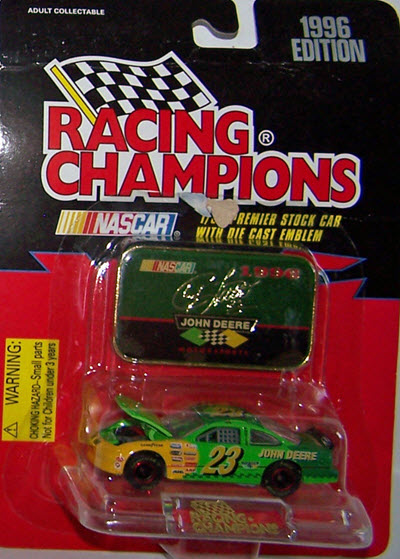 1996 Chad Little NASCAR Diecast 23 John Deere CWC 1:64 Racing Champions Premier 1