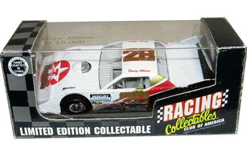 1996 Davery Allison NASCAR Diecast 28 Havoline White Late Model Dirt Car 1:64 Action RCCA 1