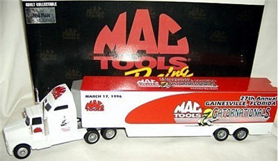 1996 NHRA Diecast Gatornationals Gator Nationals Hauler Transporter 1:64 Action ARC MAC Tools 1