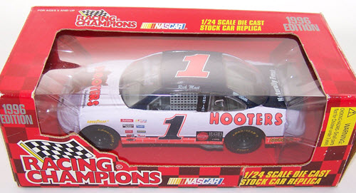 1996 Rick Mast NASCAR Diecast 1 Hooters CWC 1:24 Racing Champions 1996 Edition 1