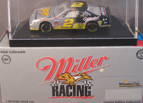 1996 Rusty Wallace NASCAR Diecast 2 Miller 25th Anniversary Silver CWC 1:64 Action RCCA Club Car 1
