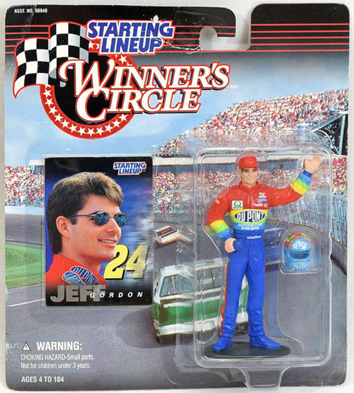 1997 Jeff Gordon NASCAR Diecast 24 DuPont Figurine WInners Circle SLU 69176 5 Inch 1
