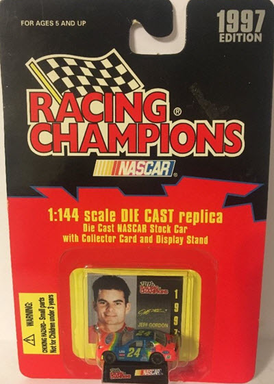 1997 Jeff Gordon NASCAR Diecast 24 DuPont Rainbow CWC 1:144 Racing Champions 1997 Edition 1